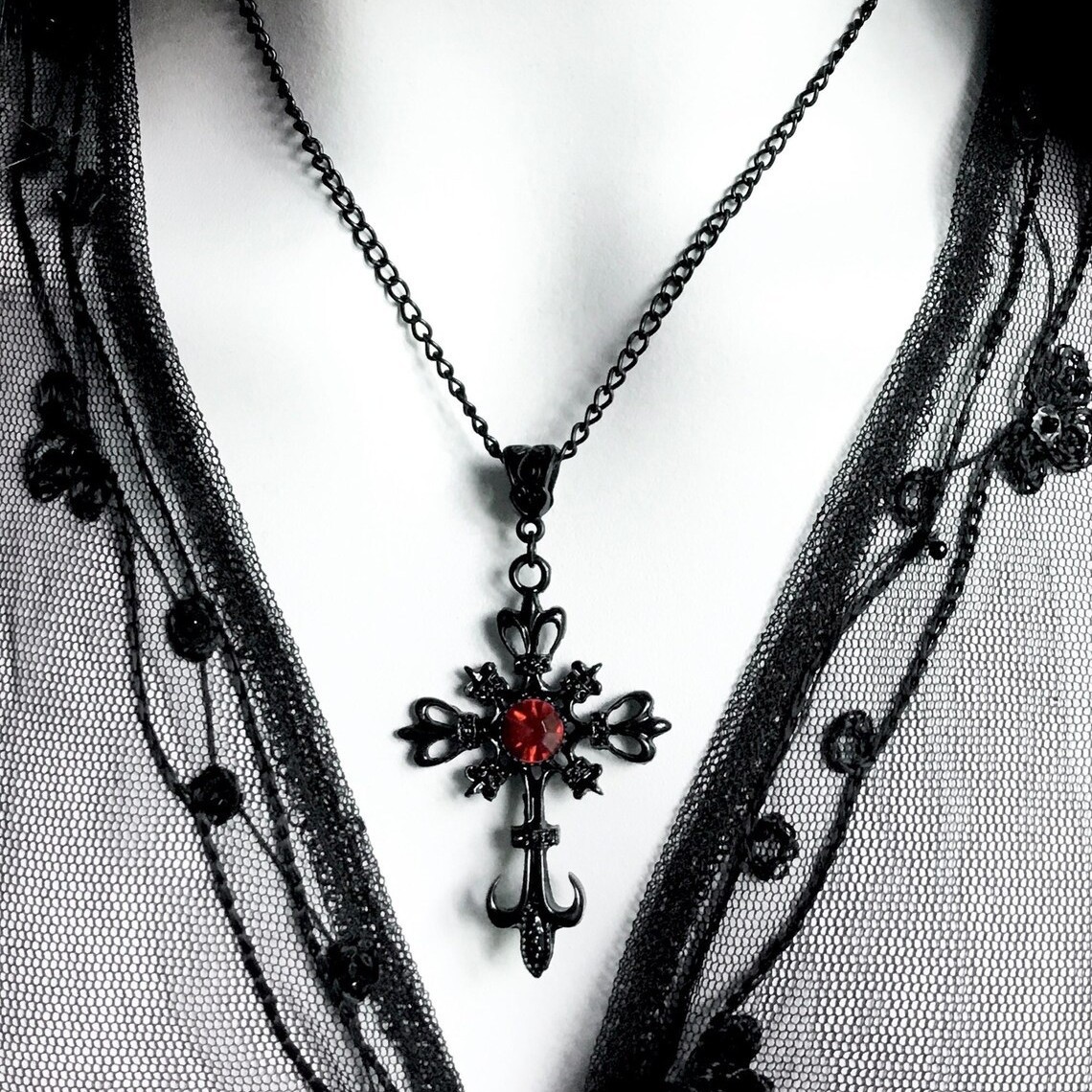 Men'S Vampire Accessories - Gothic Cross Necklace For Women Men