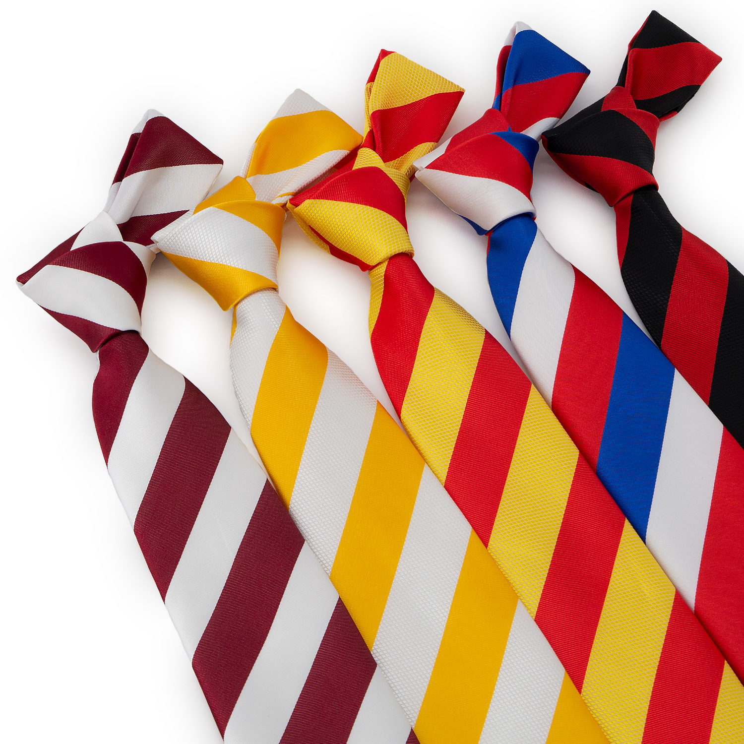 Men'S Yellow Accessories - Tuxedo Necktie Colorful Red White Yellow