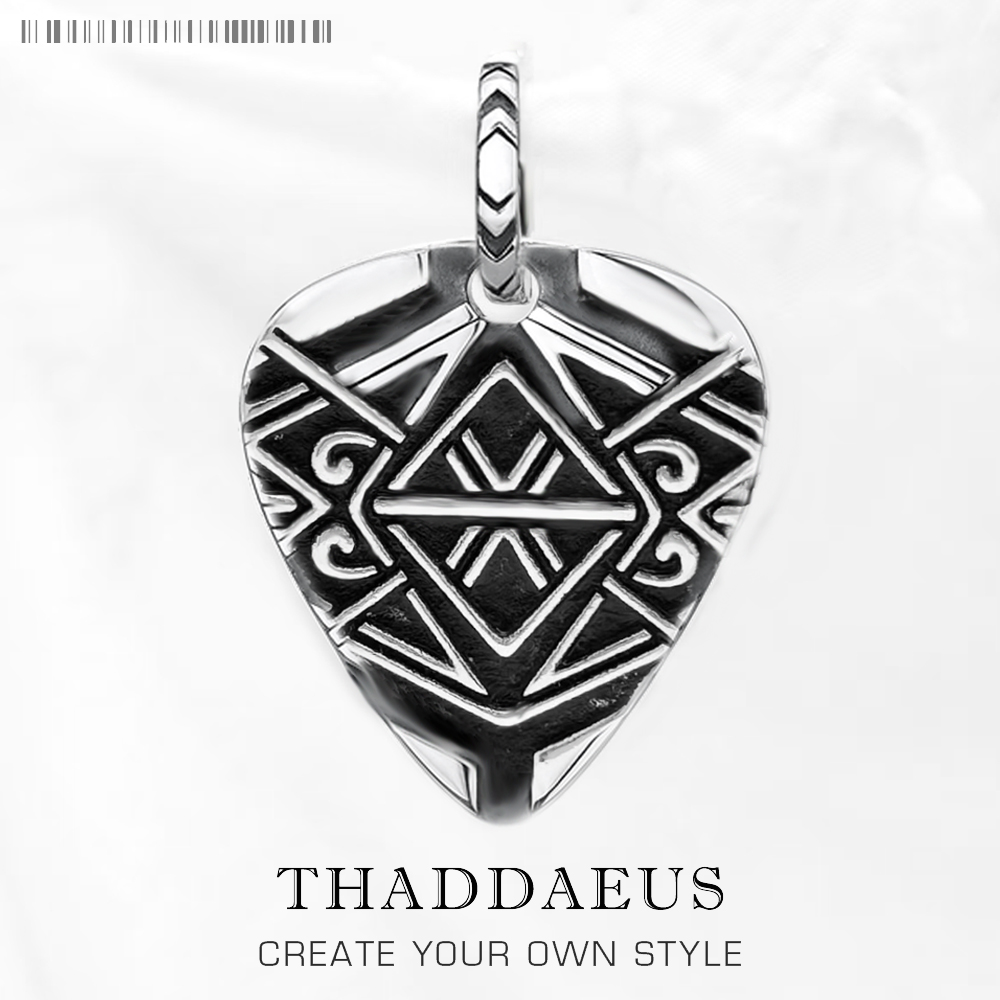 Men'S Accessories Jewelry Brands - Ornamented Dog Tag Pendant,Brand New 925