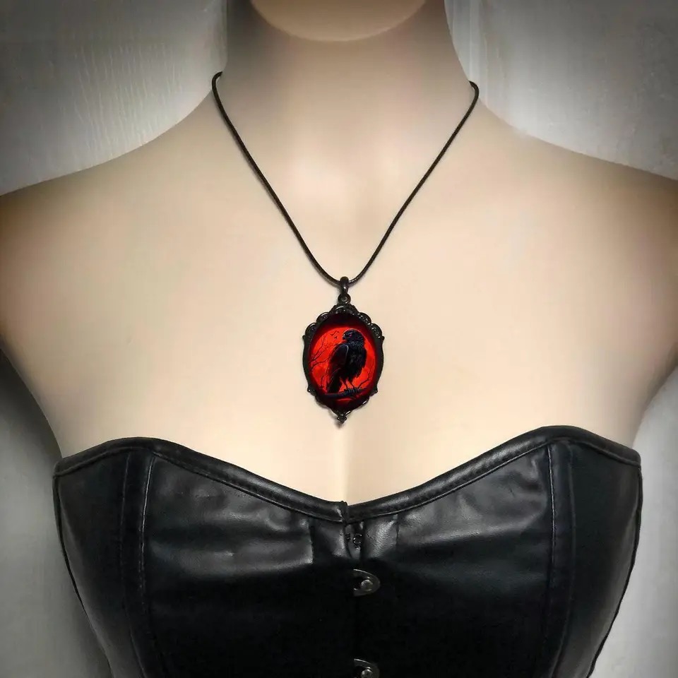 Gothic Vampire Owl Cameo Neckl - Men'S Vampire Accessories review and price