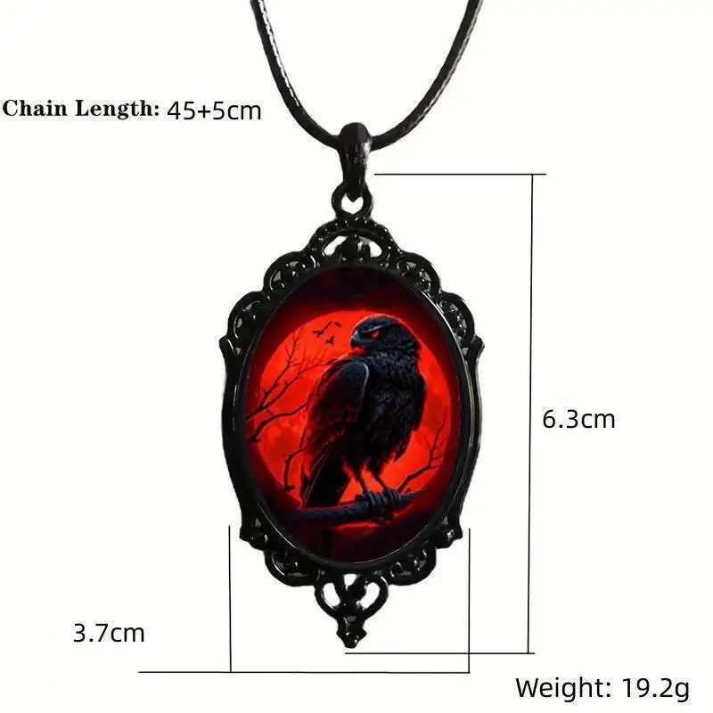 Gothic Vampire Owl Cameo Neckl - Men'S Vampire Accessories review and price