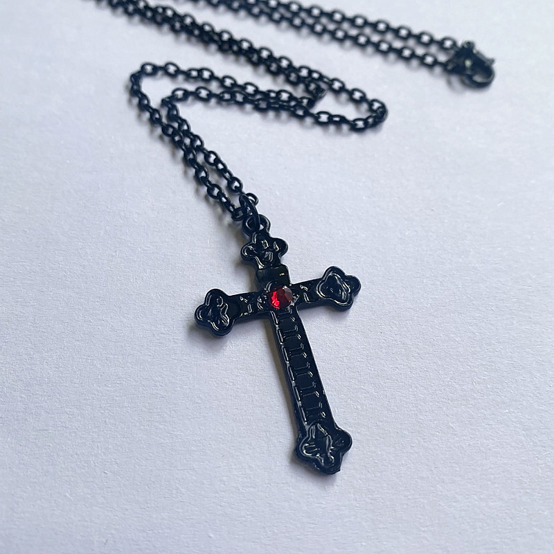 Gothic Cross Necklace For Wome - Men'S Vampire Accessories review and price