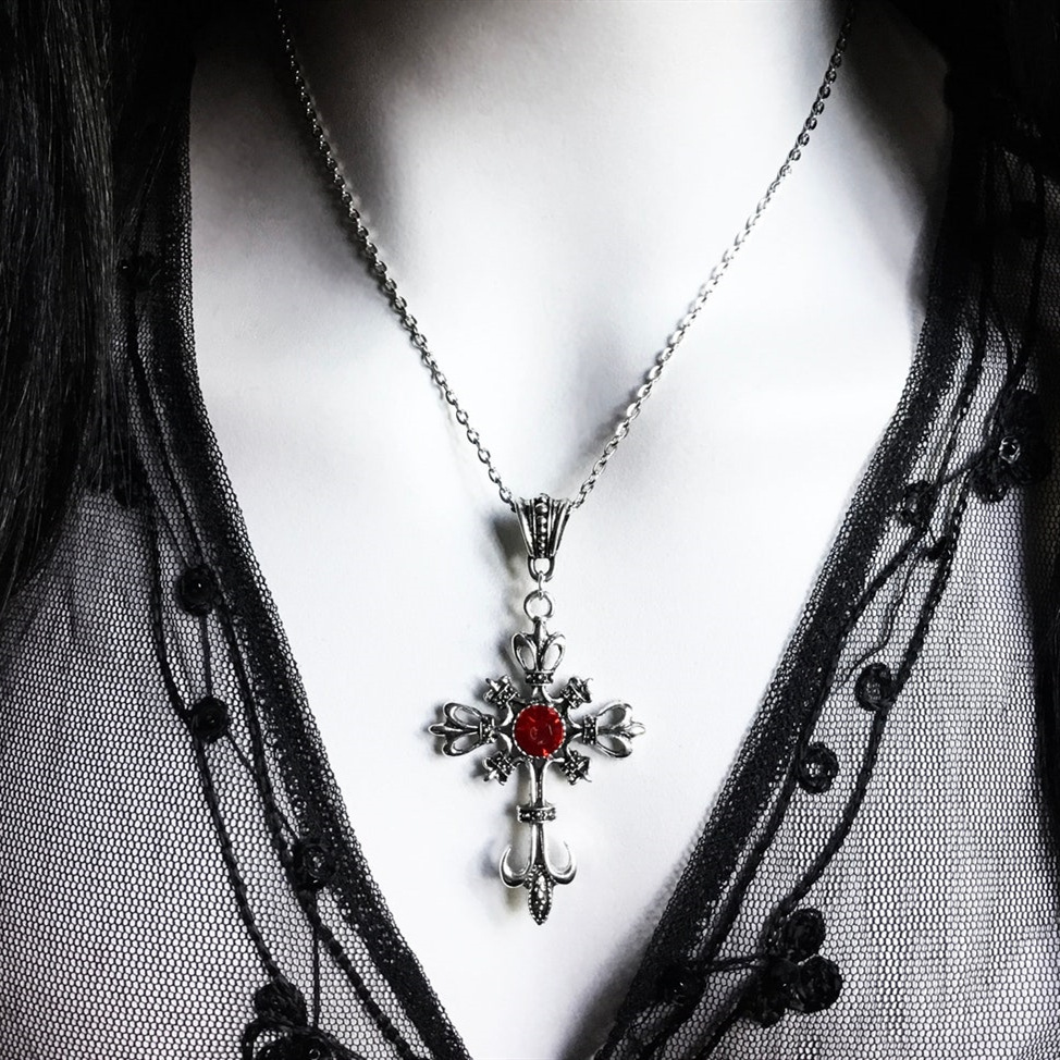 Gothic Cross Necklace For Wome - Men'S Vampire Accessories review and price