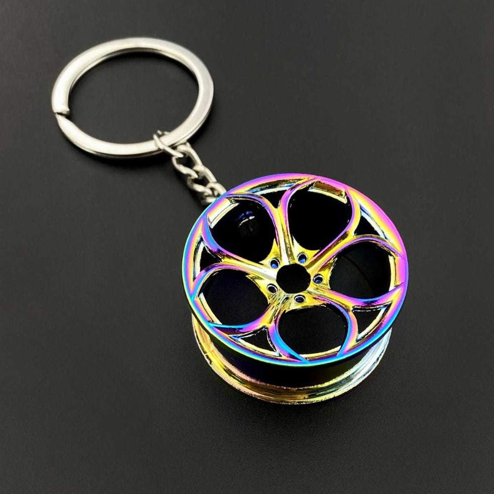 NEW 4PC Creative Wheel Hub Key - Men'S Yellow Accessories review and price