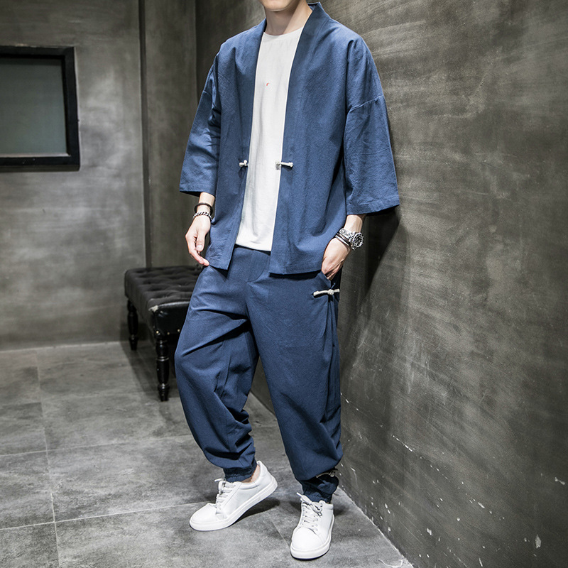 Men's Retro Cardigan Loose Pan - Men'S Kimono Accessories review and price