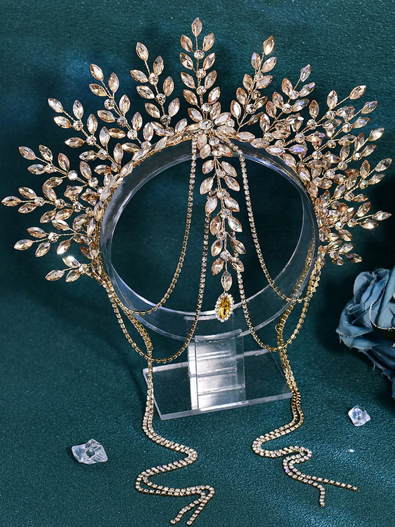 1pc Luxurious Bridal Crown Hea - Men'S Accessories Chain review and price