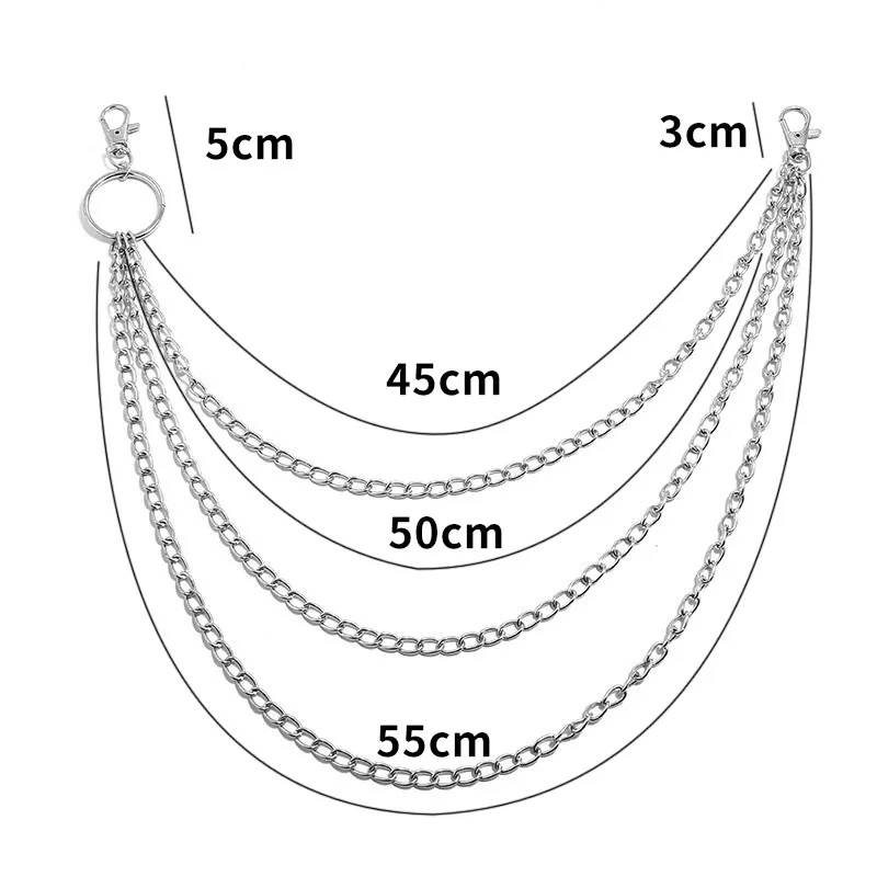 Layer Metal Belt Chain Punk Ho - Men'S Accessories Chain review and price