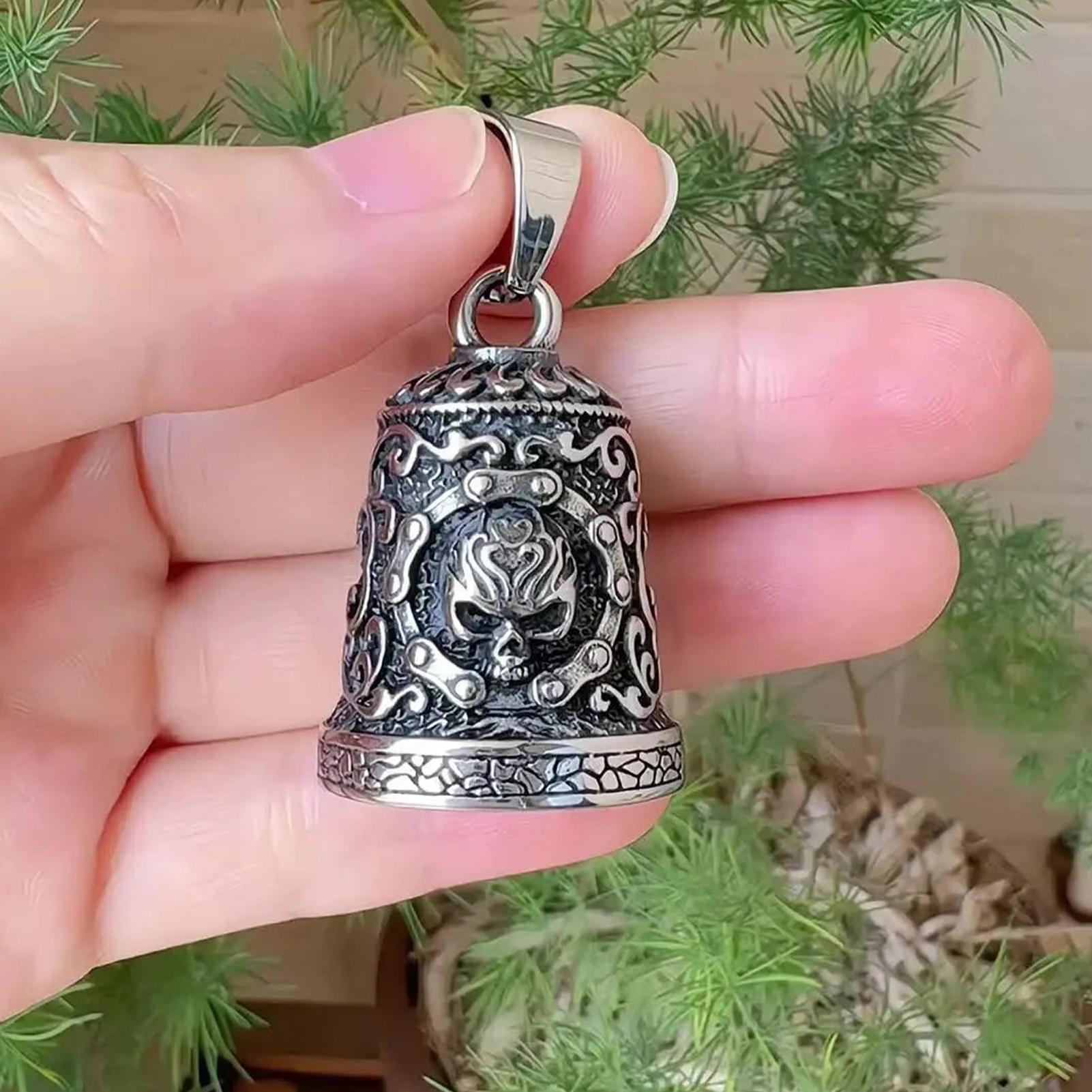 Skull Bell Charm Motorcycle Be - Men'S Accessories Chain review and price