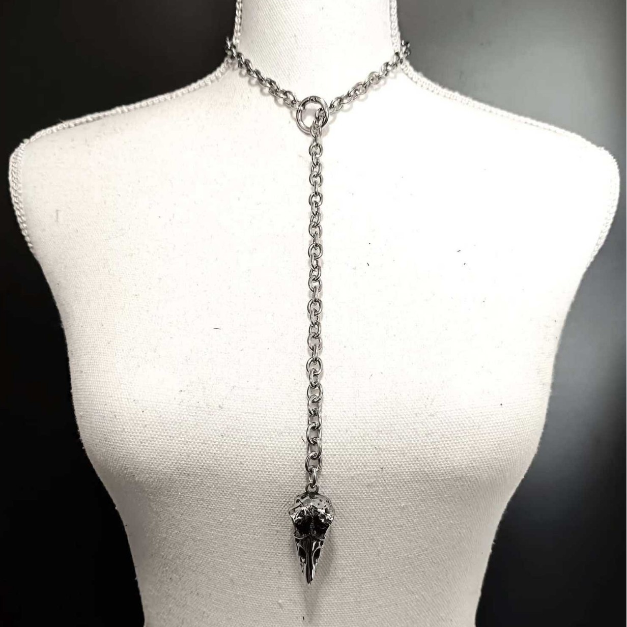 Gothic Crow Skull Necklace For - Men'S Vampire Accessories review and price