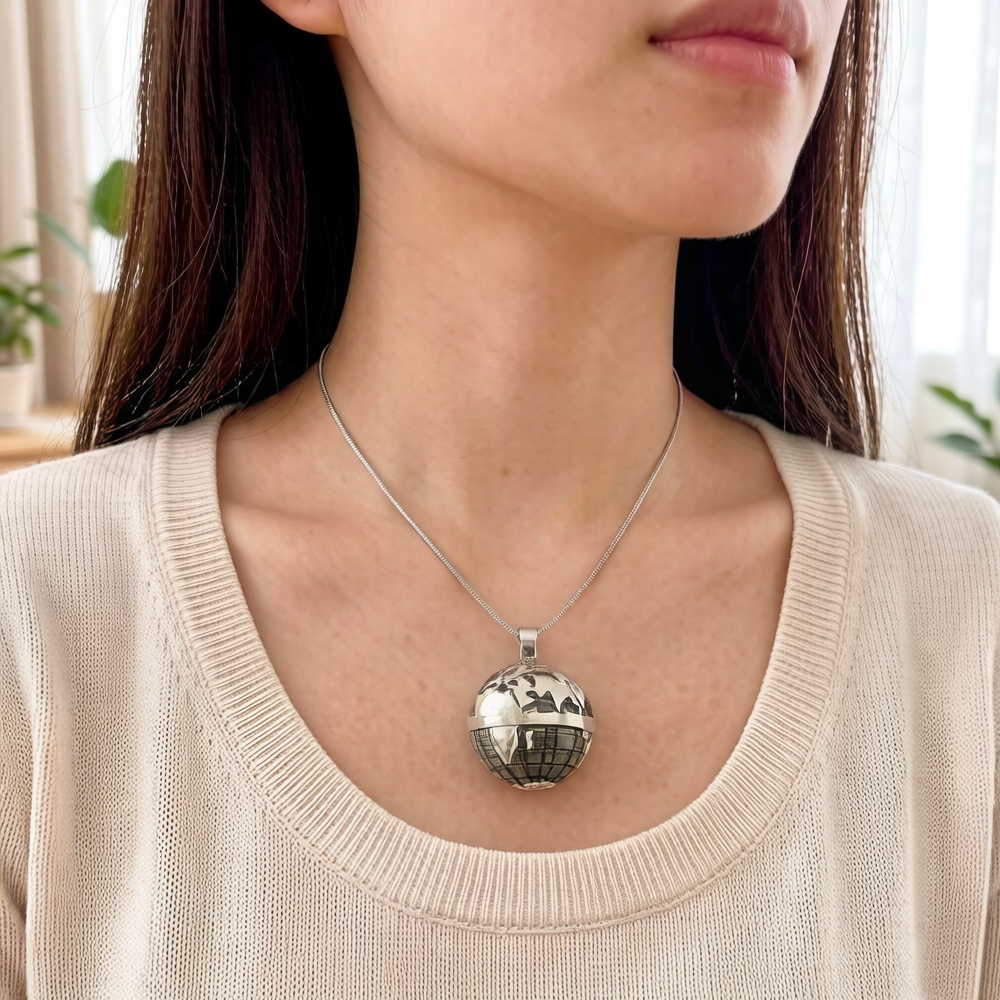 Pendant Gray Globe,Brand New F - Men'S Accessories Jewelry Brands review and price