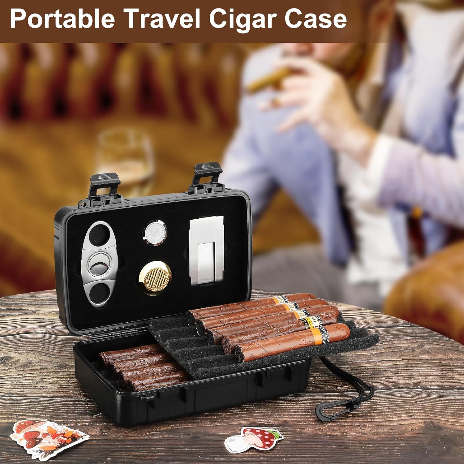 Portable Cigar Humidor Holds 1 - Men'S Mens Accessories review and price