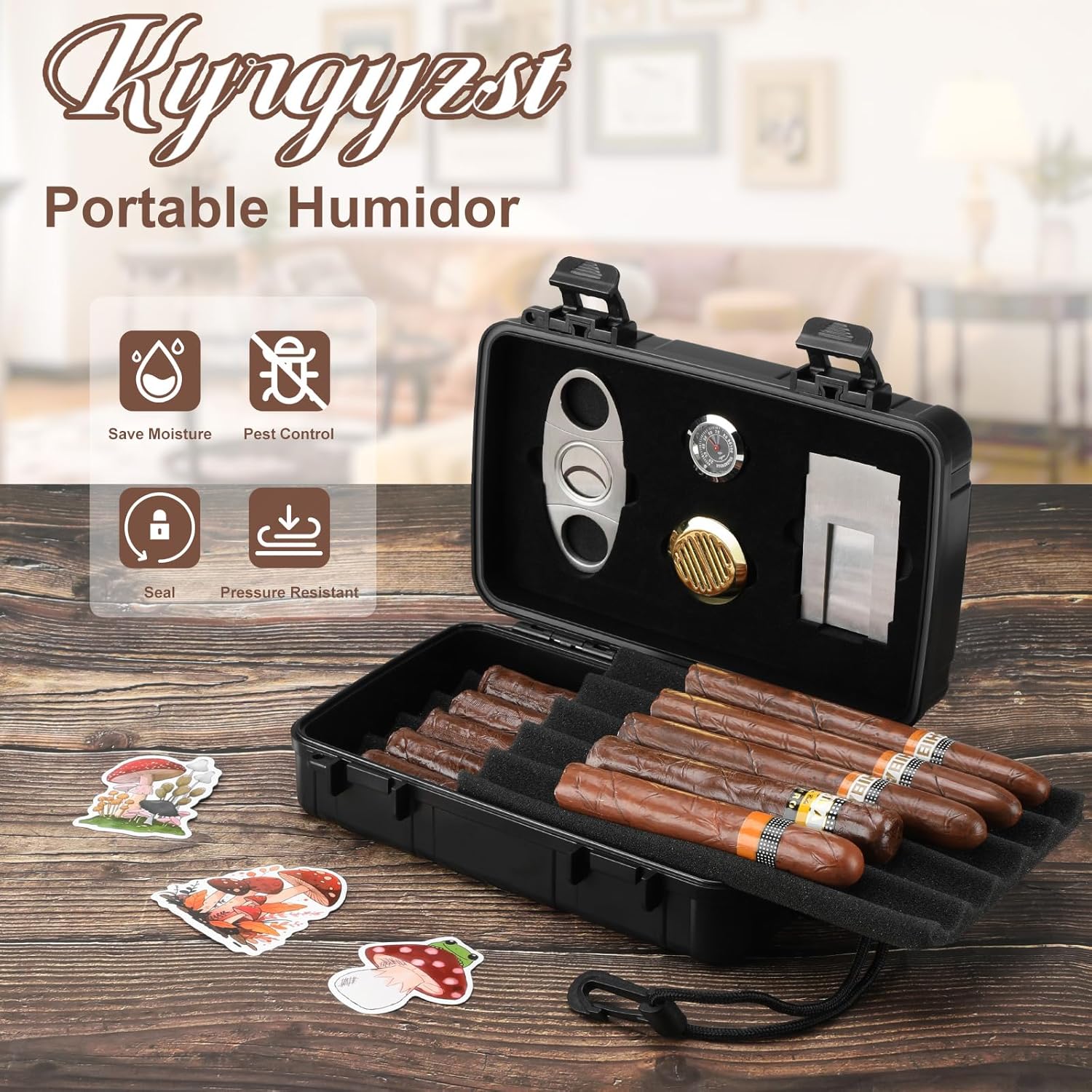 Portable Cigar Humidor Holds 1 - Men'S Mens Accessories review and price