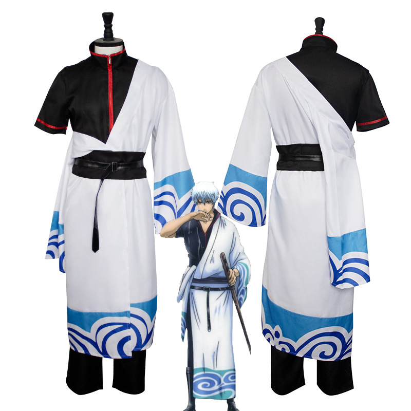 Anime Gintama Cosplay Costume  - Men'S Kimono Accessories review and price