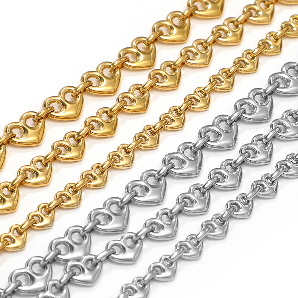 1 Meter Stainless Steel Heart  - Men'S Accessories Chain review and price