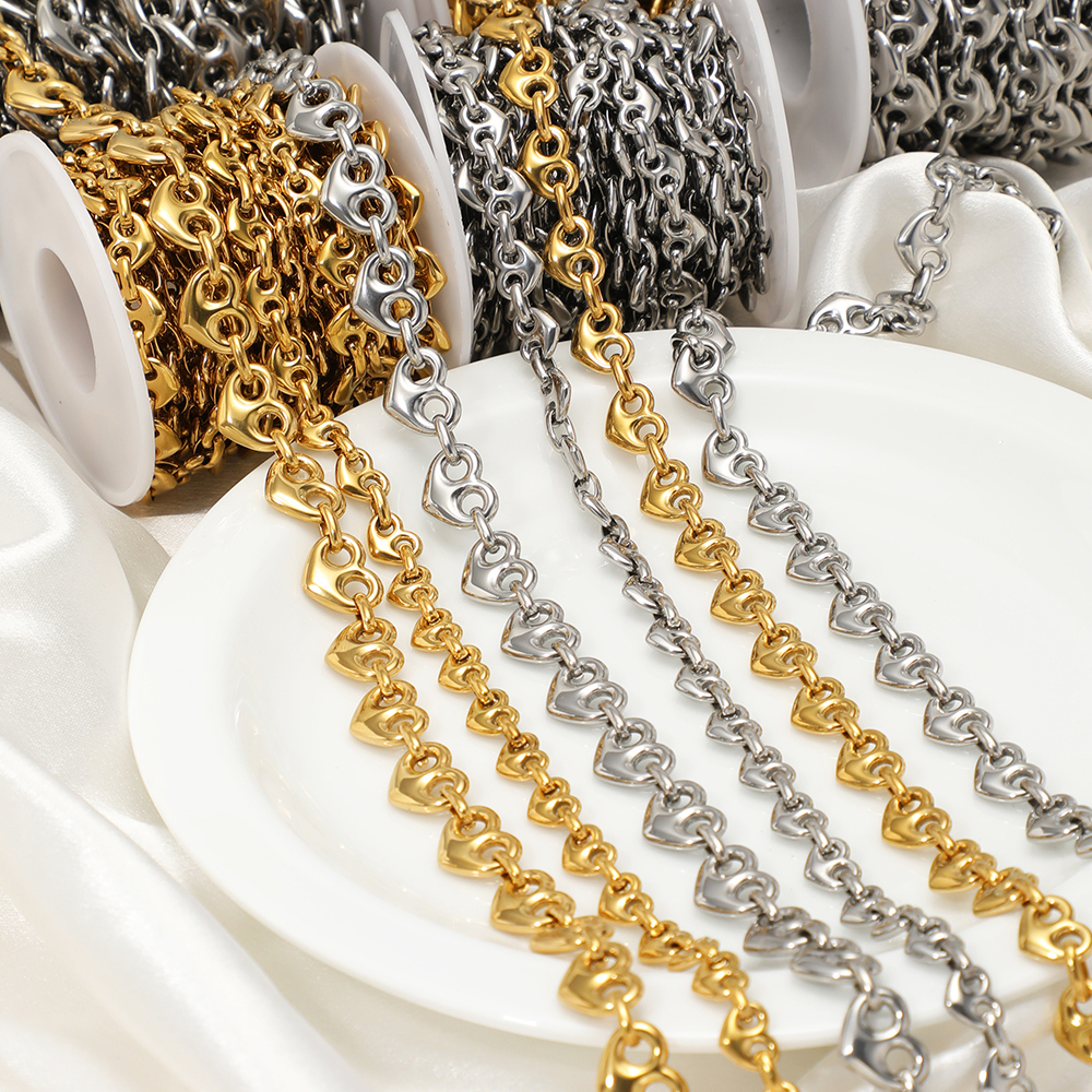 1 Meter Stainless Steel Heart  - Men'S Accessories Chain review and price