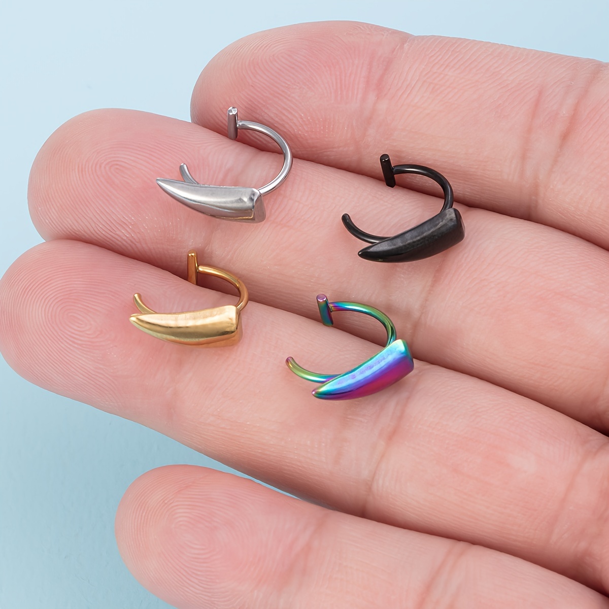 1Pair Stainless Steel Vampire  - Men'S Vampire Accessories review and price
