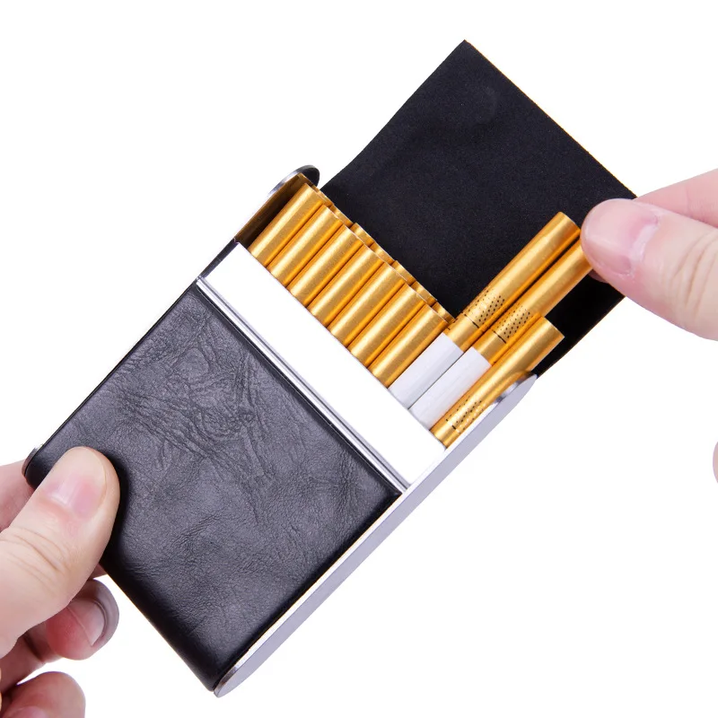 Leather Metal Cigarette Case,  - Men'S Mens Accessories review and price