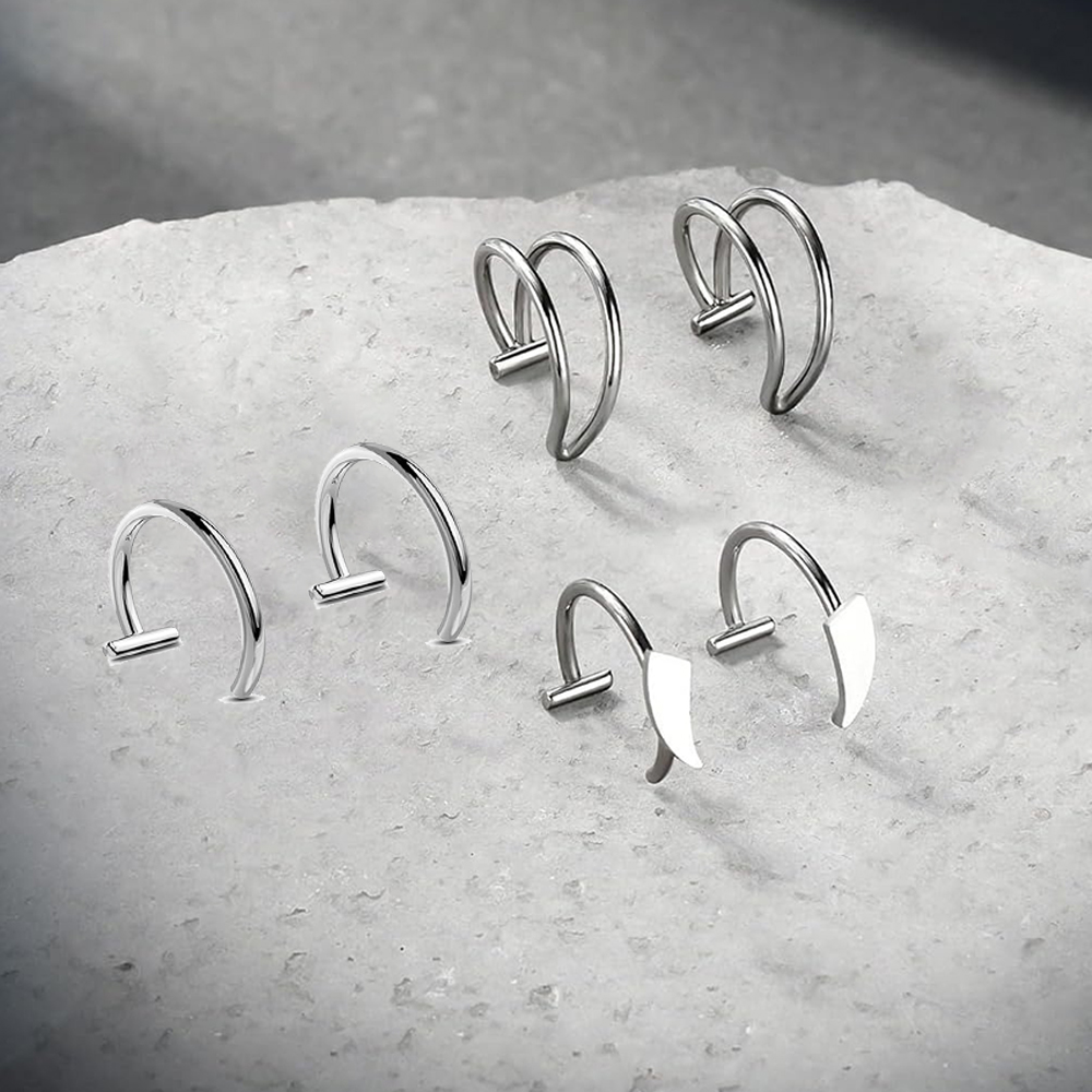 6pcs Stainless Steel Fake Lip  - Men'S Vampire Accessories review and price